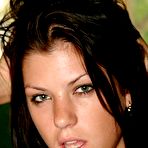 First pic of First timer Brandy uncovers her perky boobs before parting her pink pussy