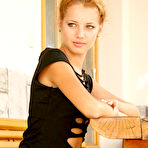 First pic of Young redhead amateur in short skirt flashes naked upskirt & shows hot ass