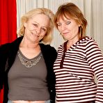 First pic of Lecherous chubby grannies have some lesbian fun using their sex toys