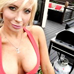 First pic of Busty blonde with cute smile Tasha Reign is shooting her boobies