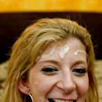 Fourth pic of Lecherous MILF Sara Jay gets bukkaked after hardcore gang bang action