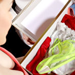 First pic of Teen lesbians Lady Dee and Sweet Angelina indulge in pee play during sex