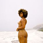 First pic of Hot ebony chick Gillian Chan strikes great nude poses for a Playboy shoot