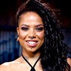 First pic of Kinky black girl Jessica Creepshow is flogged hanging upside down