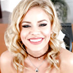 Fourth pic of Kinky office solo play by blonde beauty with fine assets Jessa Rhodes