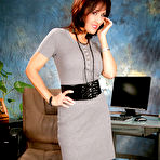 First pic of MILF Roni showing her curves and her fine ass in the office here