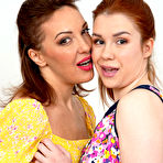 First pic of Over 30 lesbians Gina Monelli and Kaira Love get totally naked during sex