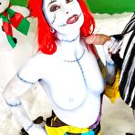 Fourth pic of Amateur chick Joanna Angel and guy don creepy cosplay outfits before fucking