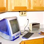 Second pic of Naked Indian girl hits upon great poses during solo action in a kitchen