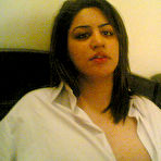 Fourth pic of Indian plumper shows her big natural tits while wearing glasses