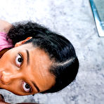 Second pic of Black girl Eden West concludes sexual intercourse with a money shot