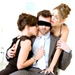 First pic of Two astonishing porn models Kimmy Granger and Gia Paige in a hot FFM threesome