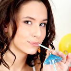 Second pic of Three young looking girls strip naked during a birthday party for the youngest