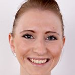 First pic of Amateur Hanka confidently takes off her clothes until she is naked on a stool