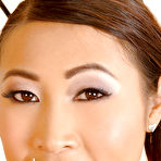 Fourth pic of Hot Asian beauty Sharon Lee gives some erotic massage and blows a big cock