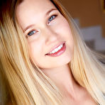 Second pic of Gorgeous blonde teen Stella Cardo ditches a black dress while getting naked