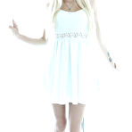 First pic of Blonde babe Alex Grey showing off small teen tits and spread pussy