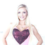 First pic of Blonde babe Alex Grey posing in knee socks before baring shaved teen pussy