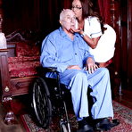 First pic of Top-heavy nurse in glasses gets her shaved love holes drilled hardcore