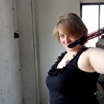 Fourth pic of Amateur BBW Fr Lizzy plays with her natural boobs before showing her big ass