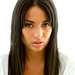 First pic of Sexy brunette babe Anissa Kate exposing her huge tits and trimmed cunt