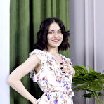 First pic of Charming brunette teen Regina gets totally naked in a tempting manner