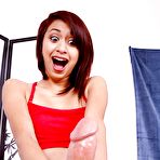 First pic of Cute Latina Zoey Bennett getting surprised by the size of this dick