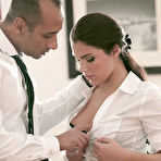 First pic of Office fuck with an European brunette Valentina Nappi and her boss