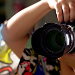First pic of Sexy girls have a lesbian threesome during a photographic shoot