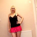 First pic of Blonde amateur Tracey Lain slides cotton panties aside for anal sex