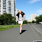 First pic of Blonde girl Aliciana sports a pearl necklace after sex under a tree by the sea