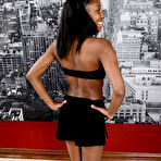 First pic of Cute black girl Brie Dawn shows off her pink pussy for the very first time
