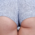 First pic of MILF Sheena Ryder flaunting big butt and hairy twat in long socks