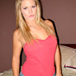 First pic of Blonde chick plays with a fairly large cock during POV action