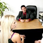 Second pic of Hot schoolgirls Cayden Moore and Brooke Belle have a big dick to fuck