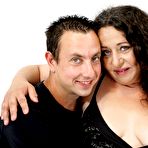 First pic of Fat granny Lila Tuft drips jizz down her face after sex with a younger man