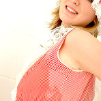 Second pic of Cute girl Susy Rocks works free of vintage bedroom attire in the shower