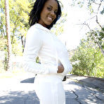 First pic of Big titted black babe Alia Starr showing her wet curves