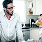 First pic of Dark haired teen Eliza Ibarra bangs her stepbrother on a couch