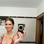 First pic of Skinny girl with big tits gets naked for a close-up of her cunt