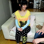 First pic of Shimazaki Rika is fitted with a mouth spreader before being masturbated