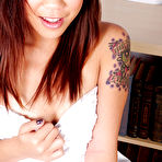 First pic of Tattooed Asian amateur Minnie loves playing with her tight vagina