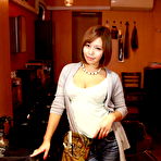 First pic of Japanese beauty Sara Saijo pops out her big natural tits during solo action