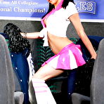First pic of Gracious Cheerleader with big tits loves to expose her pierced cunt