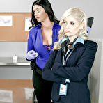 First pic of Mean lesbians Alison Tyler, Charlotte Stokely and Julia Ann toying twats