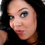 Second pic of Cute brunette Colby takes a cock in her mouth after getting bare naked