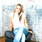 First pic of First timer Ashli teasingly takes off her blue jeans, shirt and bra