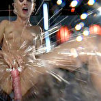 Third pic of Naked blonde squirts like there is no tomorrow during machine sex