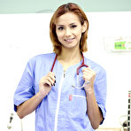 First pic of Latina medical worker Veronica Leal masturbates at work until she squirts