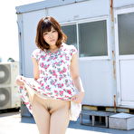 First pic of Japanese girl Tomoka Sakurai shows her tits and pussy during outdoor action
